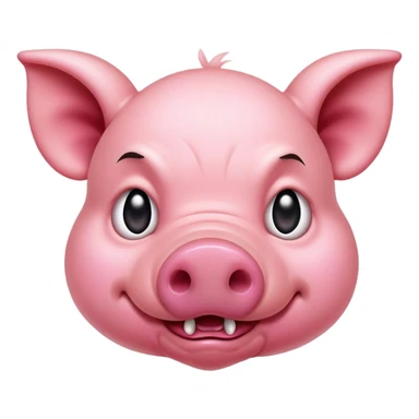 very angry piglet ready to attack sticker
