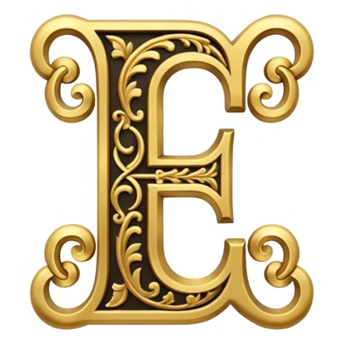 Old English E sticker