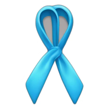 noeud cadeau bleu sticker