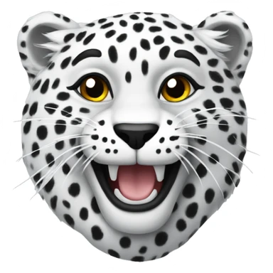 snow leapord  sticker