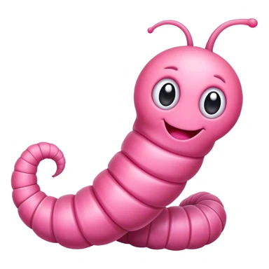 Stinky cutie worm sticker