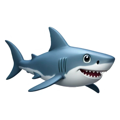 Happy shark sticker
