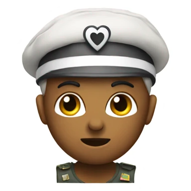 Dod with heart on head sticker