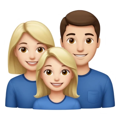 Girl with 2 guys  sticker