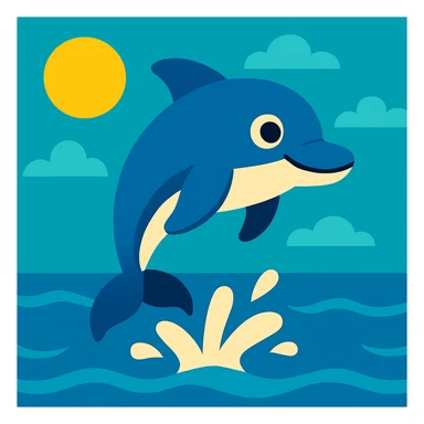 Dolphin sticker