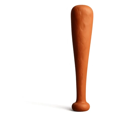 claymation style baseball bat sticker