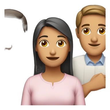 Padre, madre, hija sticker