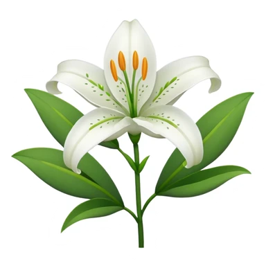 Lilies flower sticker