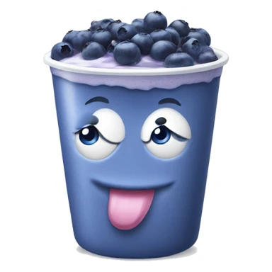 blueberry yogurt sticker