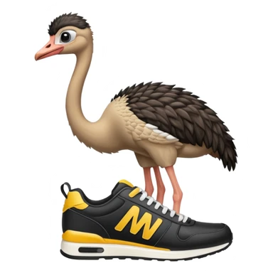 emojis.com ostrich-in-sneakers sticker