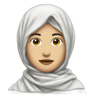 white Palestine scarf  sticker