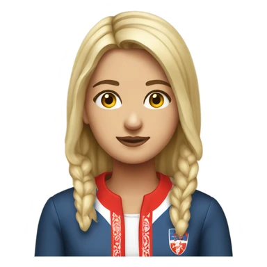 Serbian girl ortadox sticker