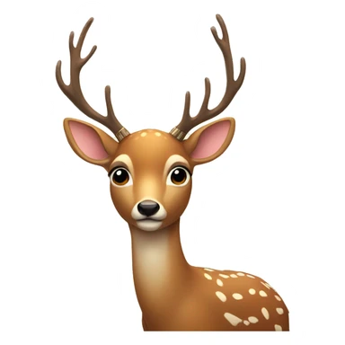 A deer with a feather  sticker