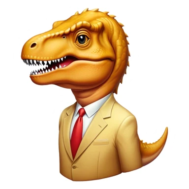 Donald Trump with T-rex sticker