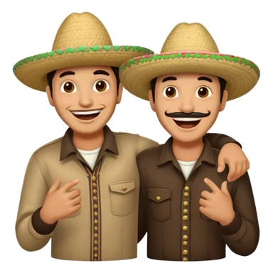 Two Mexican drunk men funny  sticker