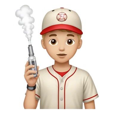 Baseball kid vape  sticker
