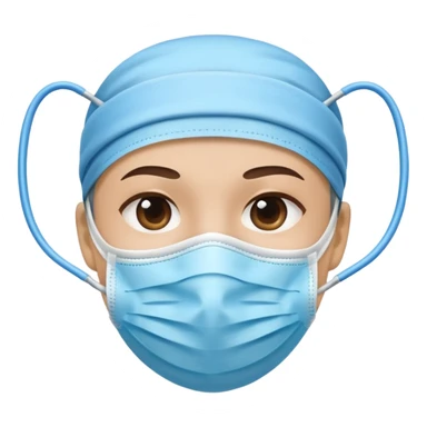 covid face mask sticker