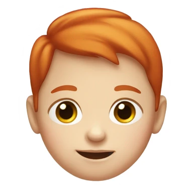 red head kid with down syndrome sticker