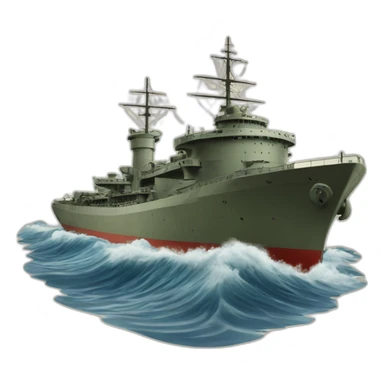 Millitary Ship ww2 sticker