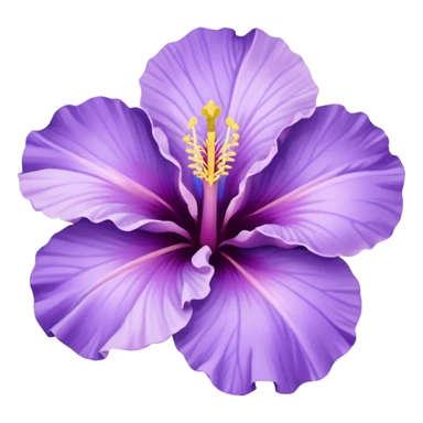 Pastel purple hibiscus flower with shades of lavendar  sticker