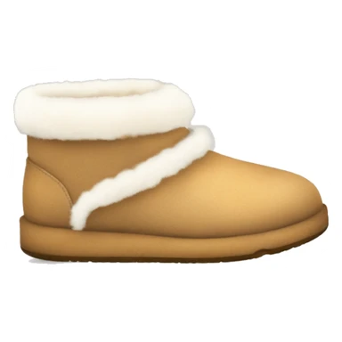 slipper Uggs with a fluffy rim sticker