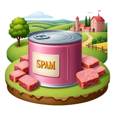 renaissance spam meat countryside landscape sticker