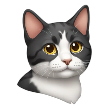 tricolor cat sticker