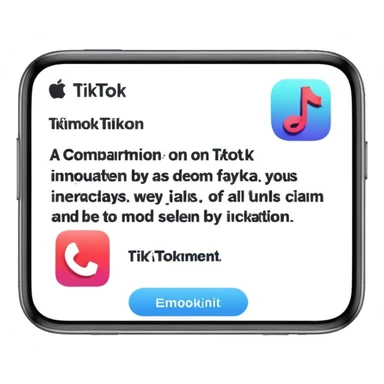 Logo tiktok comment sur app store sticker