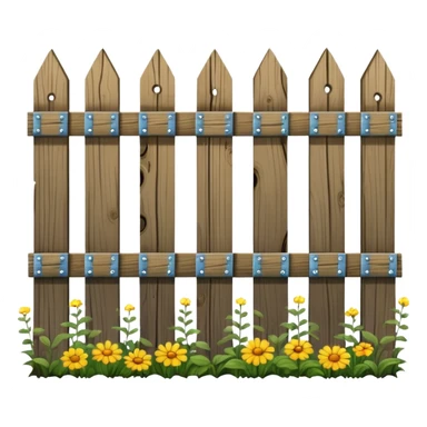 garden fence comic sticker