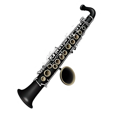 Clarinet with a white bow sticker