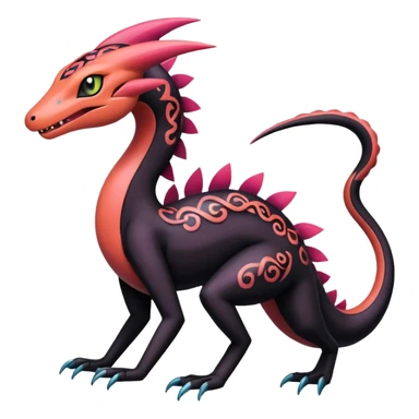 Meloetta-Salandit-Salazzle-Pokémon-Fakémon-fusion-hybrid-creature sticker