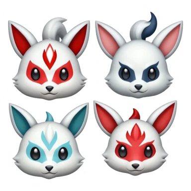 Zangoose-Meloetta-Minccino-Absol-fusion sticker