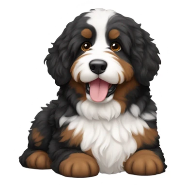Bernedoodle in Chicago sticker