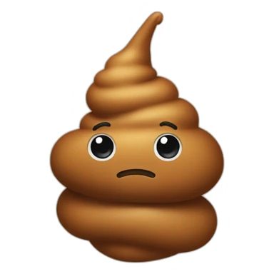 Poop with bow sticker