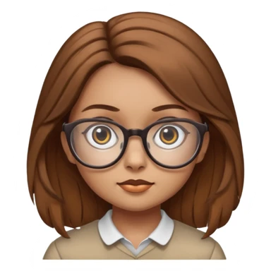 funny looks like and owl and is a girl and gas glasses sticker