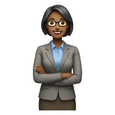 Teacher woman happy sticker