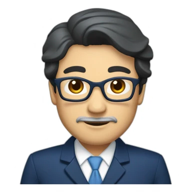 husband middle aged executive classic dark hair thin beard wearing dark blue business suit and bible, with wife filipina nurse age 55 dark hair sticker