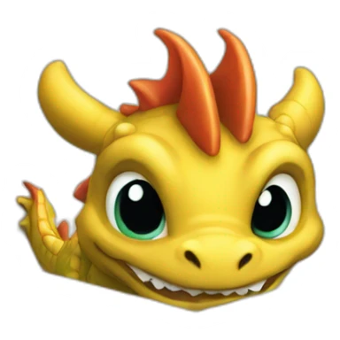 dragon from gift box sticker