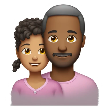 Parents with a cute kid sticker