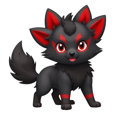 Houndour-Zorua (full body) sticker