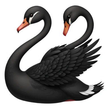 Black swan sticker