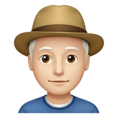 a man adult, white skin, no hat sticker