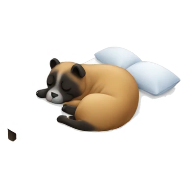 bubu with dudu sleeping sticker