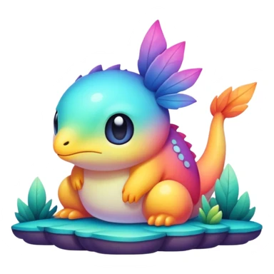 divine complex gradients aesthetic-scenic-Fakémon-creature sticker