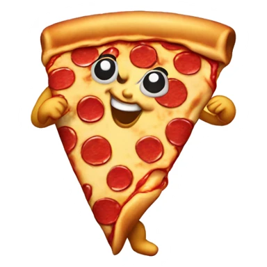 Dancing pizza sticker