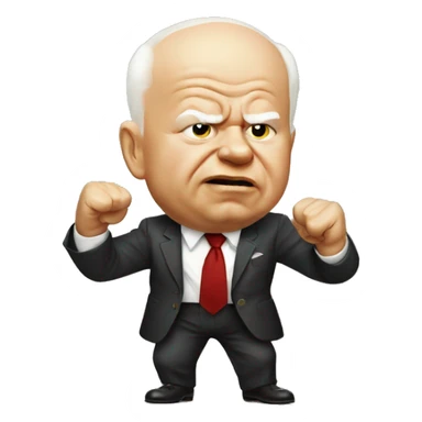 Khrushchev threatens with his fist sticker