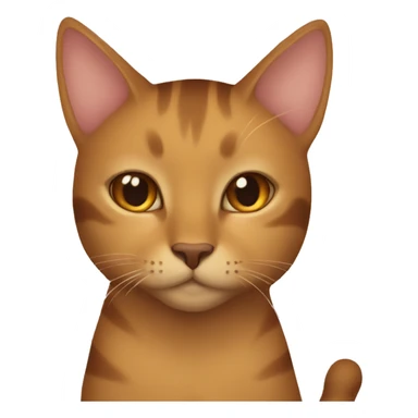 A golden male cat and a brown girl cat cuddling  sticker