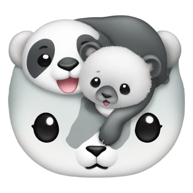 Baby seal with koala and panda sticker