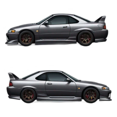 Two Nissan Silvia S15 drifting side by side sticker