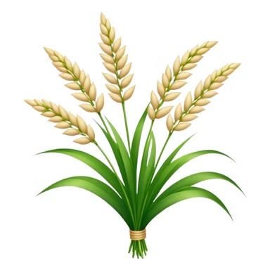 bouquet Saccharum Grass flower, stem, leaf sticker